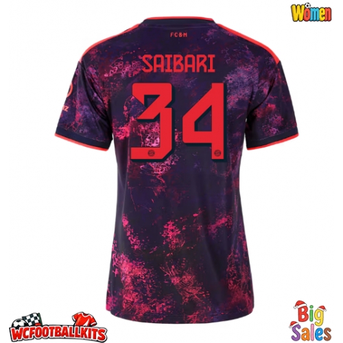 Bayern Munich Ismael Saibari #34 Replica Third Stadium Shirt for Women 2026-27 Short Sleeve